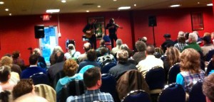 Members of the Central New York Guitar League appreciate the work of Tim and Myles Thompson.