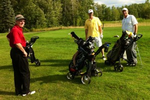 Four golfers, four carts, second tee, before the little chill that's signature Central New York.