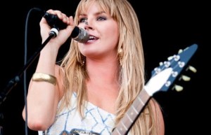 Grace Potter will perform at Chevy Court on opening night . (From offsetguitar.com)