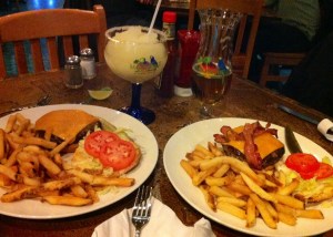 Cheeseburgers served at Jimmy Buffett's Margaritaville in NIagara Falls, Ontario.