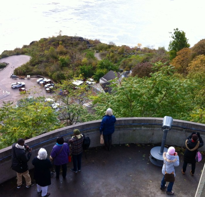 Niagara Falls, Ontario, observation point.