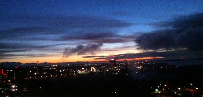 Sunrise in Niagara Falls, Canada