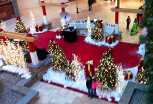 Santa's corner in Destiny USA, Syracuse, N.Y.