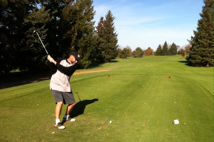 golf played on Nov. 6, 2013, on a 60-degree day in Syracuse, N.Y.