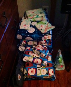 My dear wife Karen can see exactly what awaits her come Christmas morning.