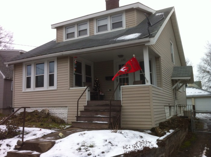 At this house, it's still full-on holiday time.