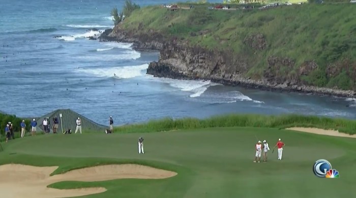 The Golf Channel broadcasts the PGA Tour's Hyundai Tournament of Champions from Kapalua, Hawaii, on Saturday night.