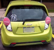 Not too bad from the back, except for those Yankees references, which I almost blurred out.