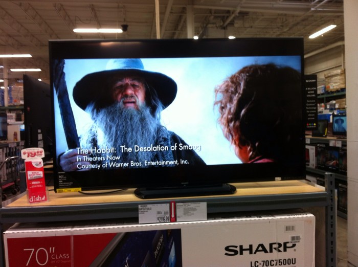 They are making these flat screens bigger and bigger.