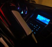 My golf clubs and a temperature reading of minus-4.