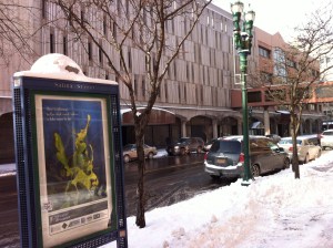 A peaceful downtown street in Syracuse, N.Y. And then a panhandler makes you think hard.