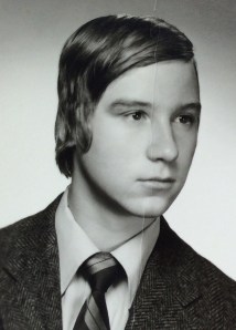 High school graduation photo includes bad hair