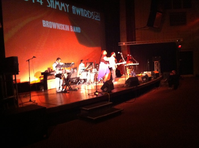 Syracuse R&B band Brownskin performs at The Palace Theatre during the Sammys.