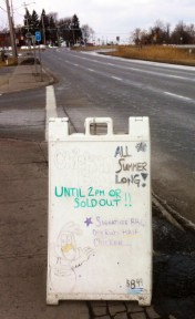 Outside the Friends Diner, which straddles the Syracuse neighborhoods of Eastwood and Lyncourt, promise of BBQ season.