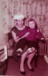 I love your hat, Mom. OK, I'll try to sit still.