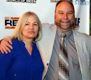 Karen and I, happy at the Syracuse Area Music Awards.