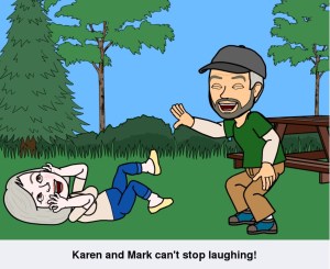 Bitstrips sums us up very well.