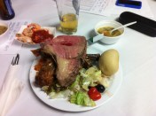 I filled my plate to my liking.