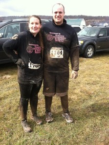 Elisabeth and George after a morning of running in the muc.