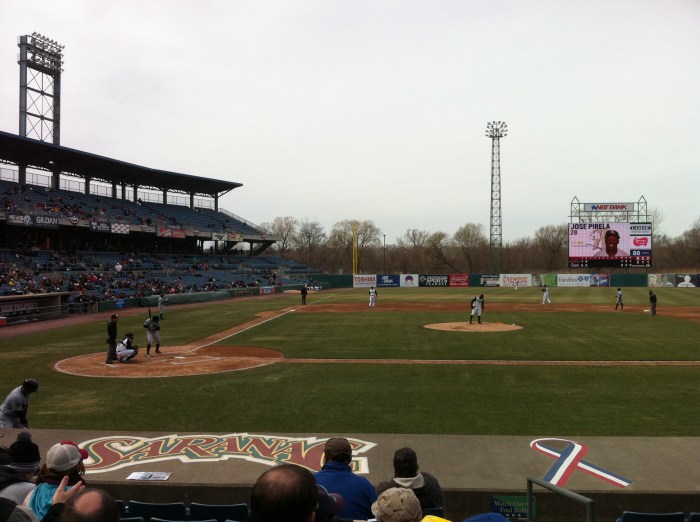 Welcome to opening day at NBT Bank Stadium.
