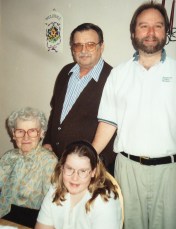 Bigger girl, and the older generations were just as proud during the last four-generation photo we could take.