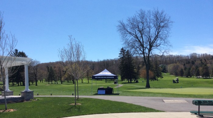 The scene at Bellevue Country Club.