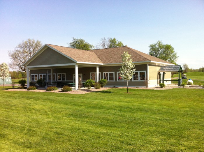 Now golfers are directed into the new clubhouse at Northern Pines. It's a startling difference.