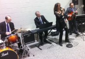 Maria DeSantis sings with her combo Thursday.