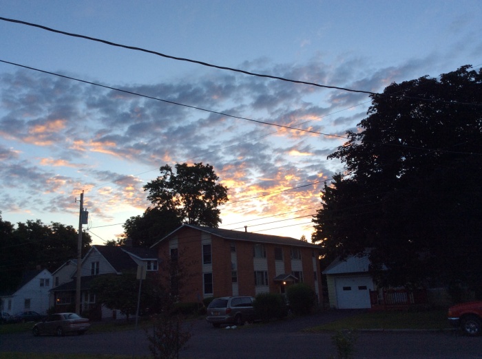 The sun rises in Syracuse, N.Y., on June 21, 2014.