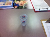 I must continue to  measure Ellie B's meals with this little baby, and she can't eat as much as we've been feeding her.