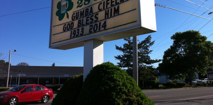 A regular has left the building forever.