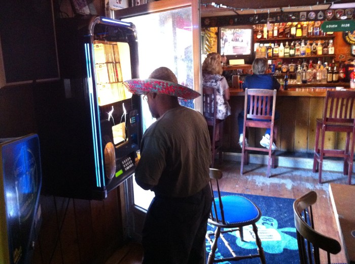 Playing songs about a faraway heart.