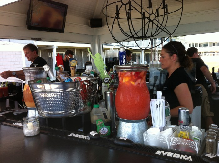 The tiki bar, a short stroll from Ocean House.