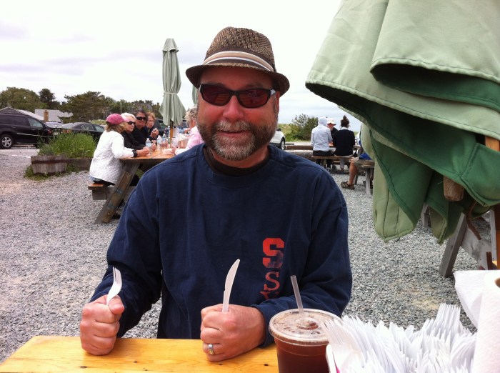 I showed my hunger more than Karen. (Photo by Karen Miller Bialczak)