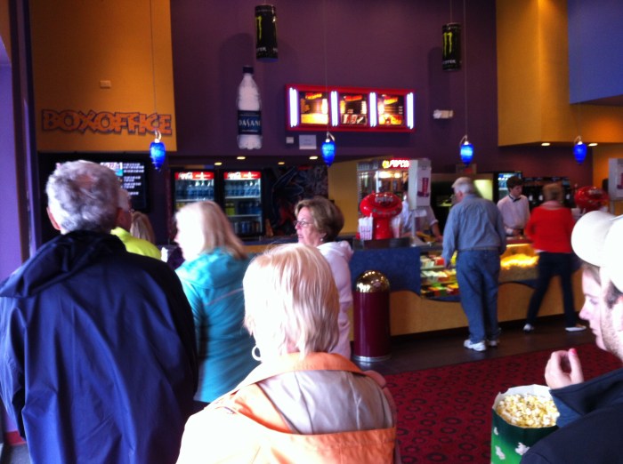 People in this part of the Cape like the $6.50 matinee on a rainy day. Just $3 more for 3D.