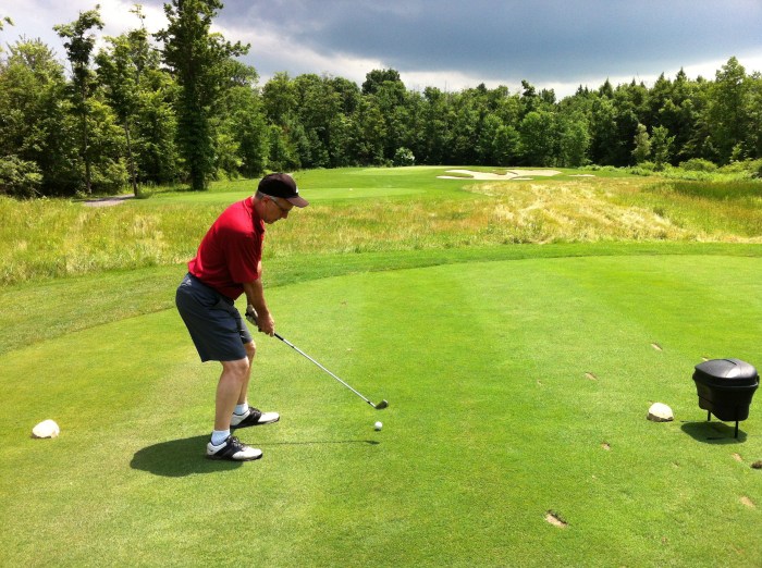 KP at the third tee.