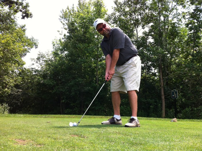 Me at the fourth tee.