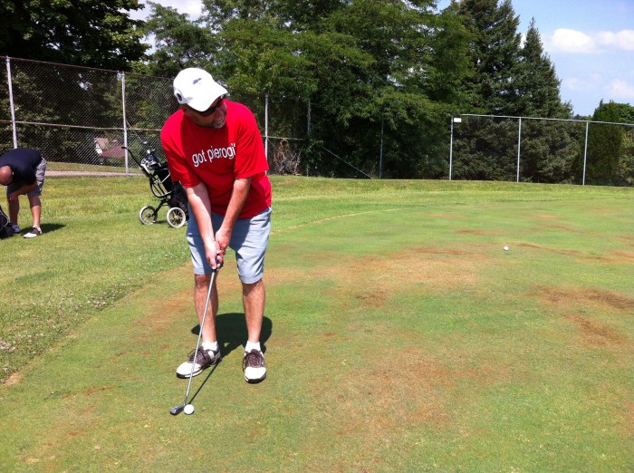 I put at the third green.  (Photo by Elisabeth Bialczak)