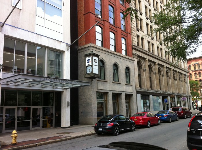 The Syracuse Media Group Clock.