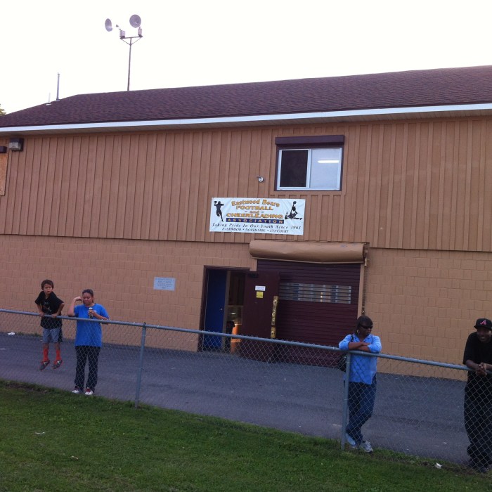 A clubhouse to store equipment, and sell food at games, too.