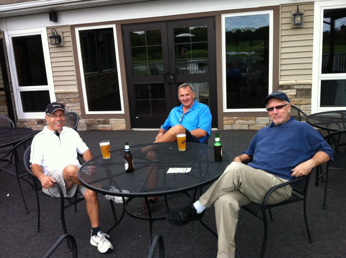 My great friends, Tater, Netti and KP, savoring our Sunday.