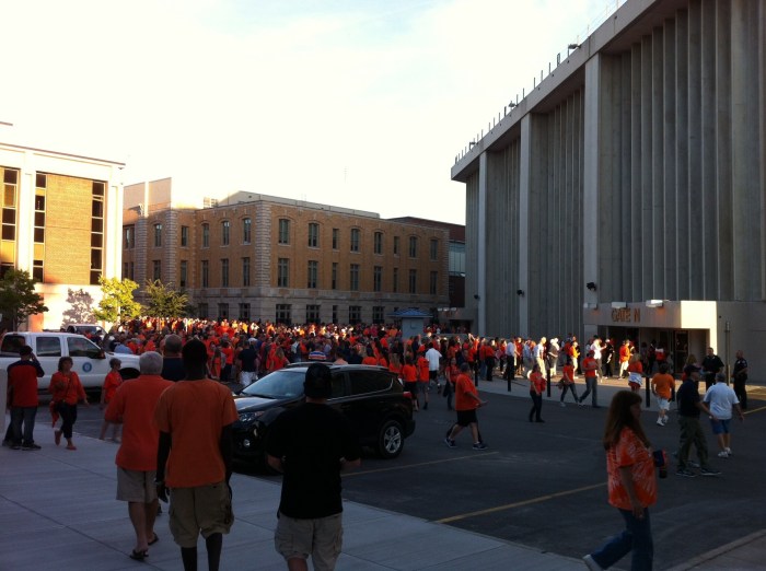 Outside the Carrier Dome, as opening game 2014 approaches.