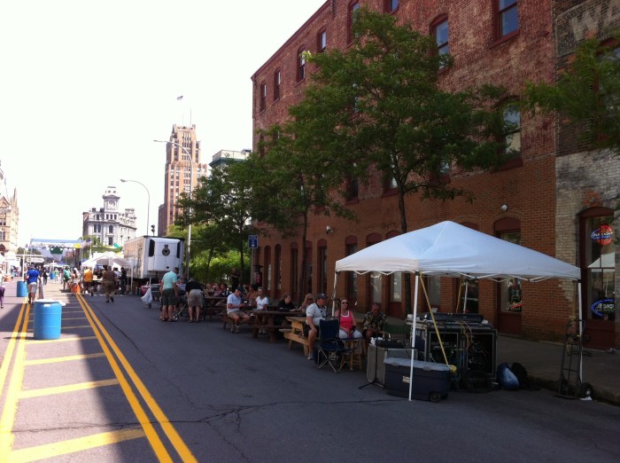 Made in the shade at the Syracuse Irish Fest.