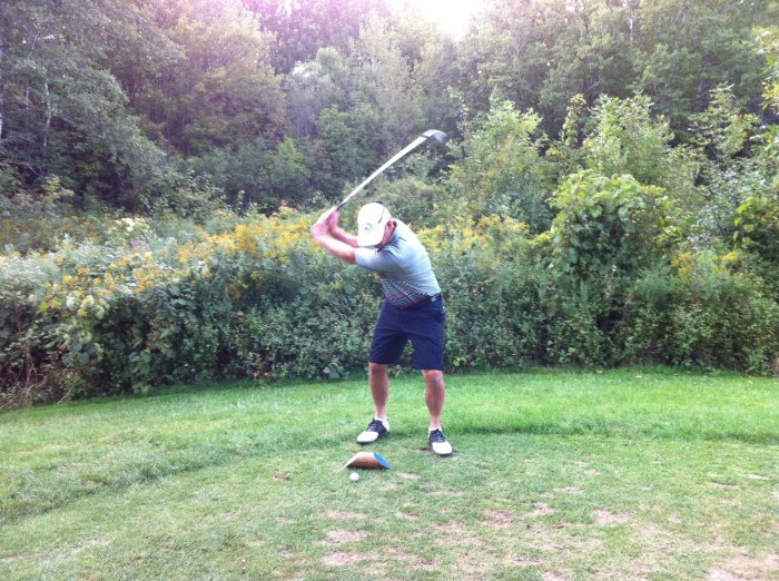 DJ approaches his hitting zone.