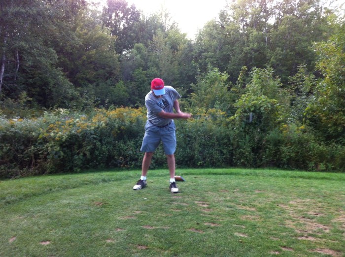 I pulled this one left of the pin, and over the green.