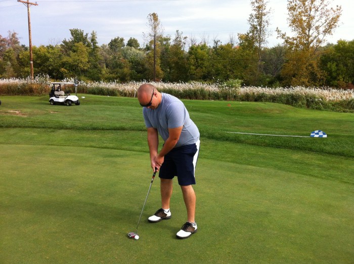 George III putts like his dad, only taller. 