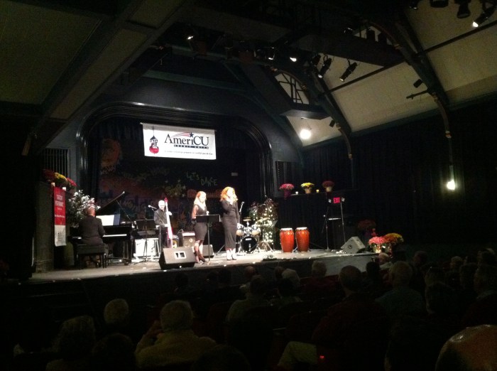 Mentor Karen Oberlin and former student Marissa Mulder share the stage in Cazenovia. 