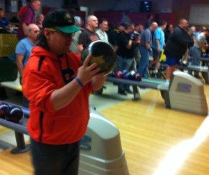 Steven Vicik Jr. warms up. 