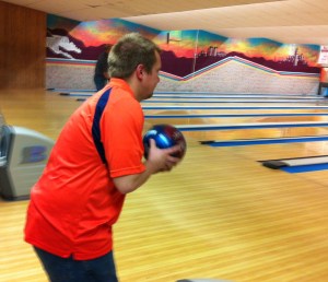 Randy Dearstine focuses during a real game.