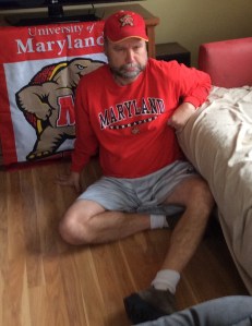 Bad game face in the Syracuse city neighborhood of Eastwood.